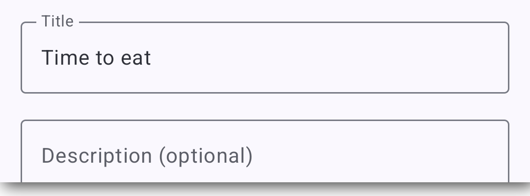 Reminder title field set to Time to eat